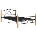 Sengeramme Svart Metall 120X200 Cm