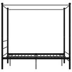 Himmelsengeramme Svart Metall 140X200 Cm