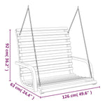 Hengebenk Buet Heltre Med Teakfinish 126X63X92 Cm
