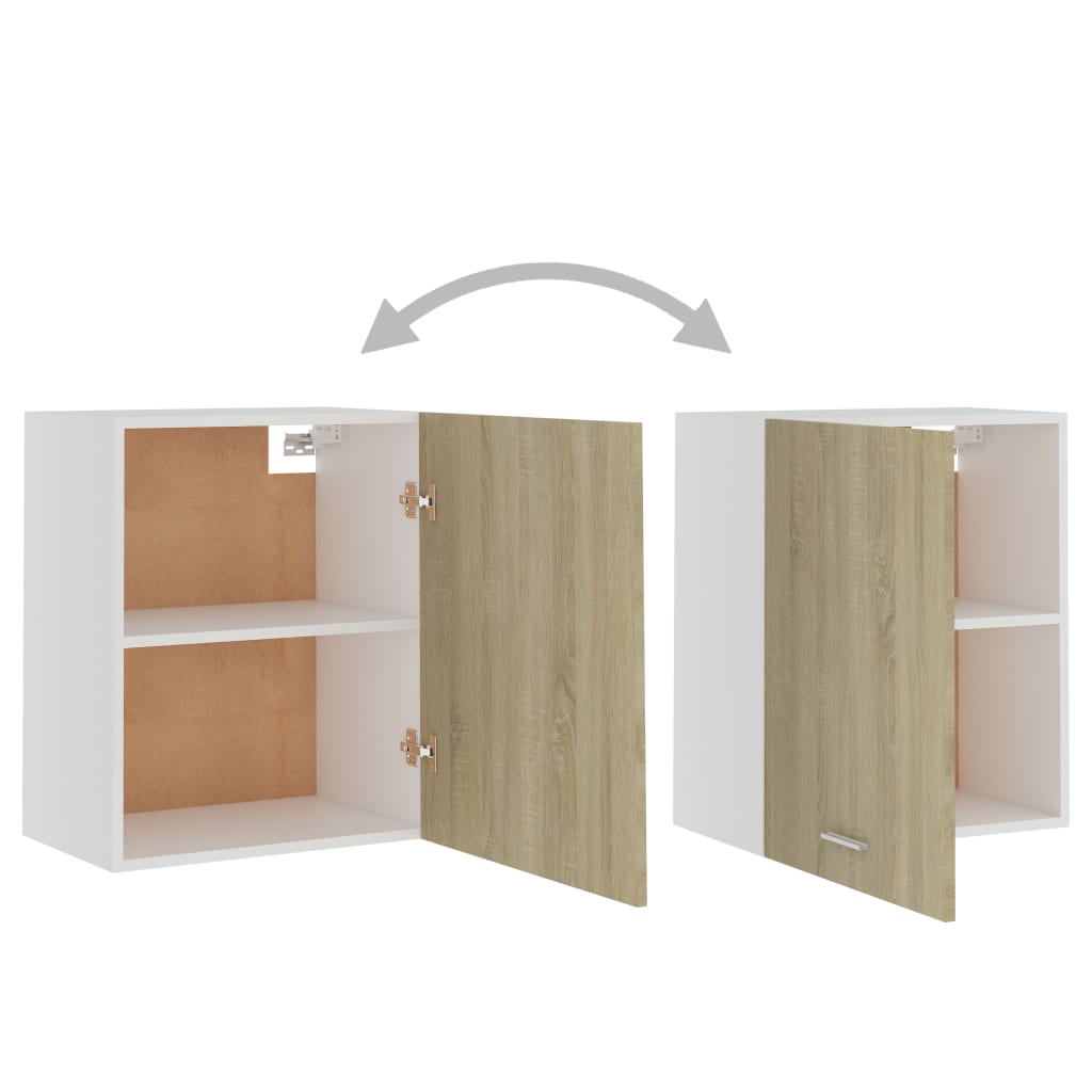 Hengende Skap &quot;Lyon&quot; 2 Stk Sonoma Eik 50X31X60 Cm