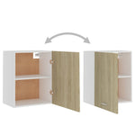 Hengende Skap &quot;Lyon&quot; 2 Stk Sonoma Eik 50X31X60 Cm