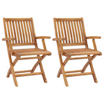 Klappstoler 2 Stk Heltre Teak