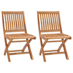 Klappstoler 2 Stk Heltre Teak