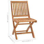 Klappstoler 2 Stk Heltre Teak