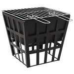 2-I-1 Bålfat Og Grill 34X34X48 Cm Stål