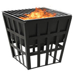 2-I-1 Bålfat Og Grill 34X34X48 Cm Stål