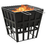 2-I-1 Bålfat Og Grill 34X34X48 Cm Stål