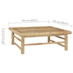 Hagebord 65X65X30 Cm Bambus