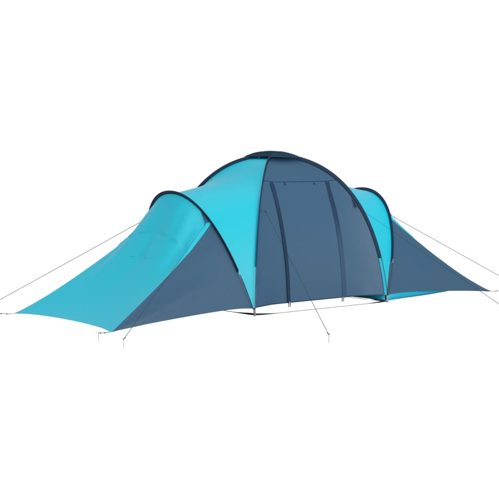 Campingtelt 6 Personer Blå Og Lyseblå