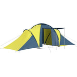 Campingtelt 6 Personer Blå Og Gul