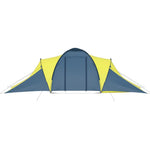 Campingtelt 6 Personer Blå Og Gul