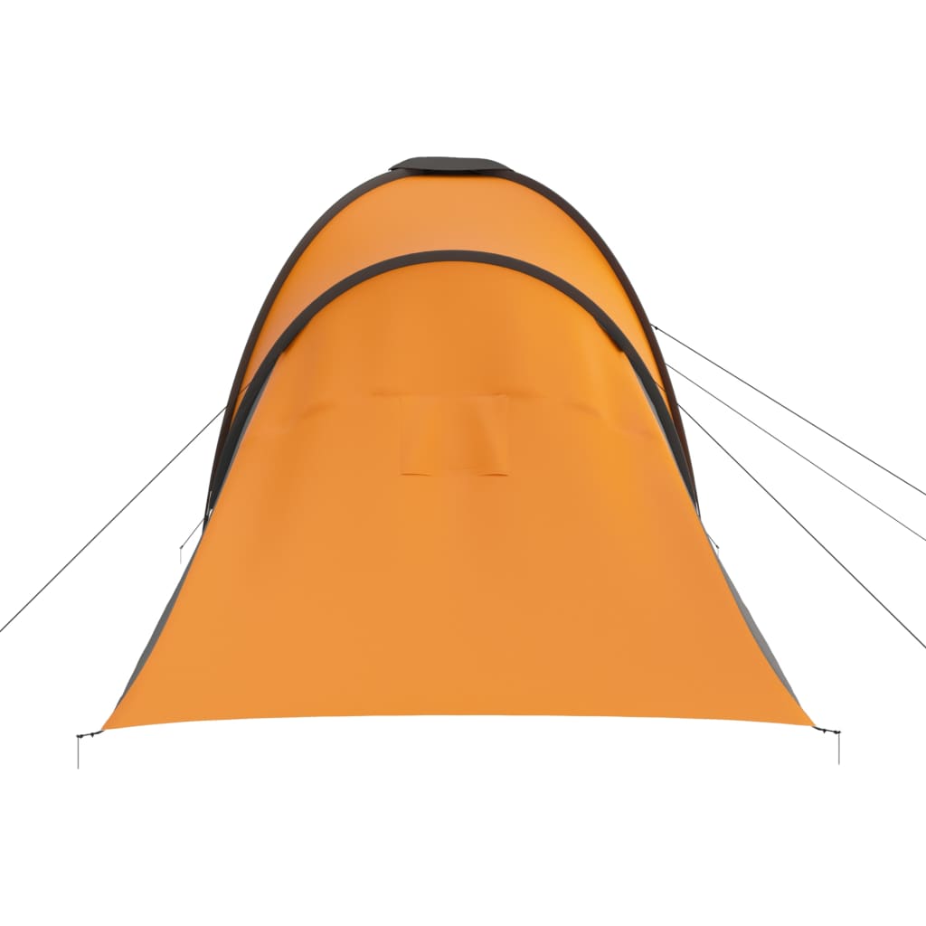 Campingtelt 6 Personer Grå Og Oransje