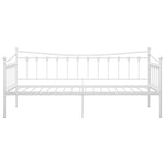 Ramme Til Sovesofa Hvit Metall 90X200 Cm