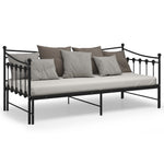 Uttrekkbar Ramme Til Sovesofa Svart Metall 90X200 Cm