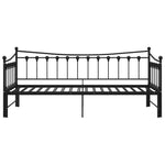 Uttrekkbar Ramme Til Sovesofa Svart Metall 90X200 Cm