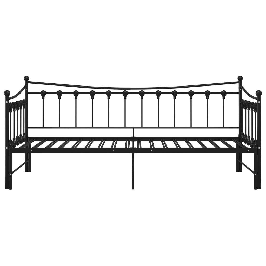 Uttrekkbar Ramme Til Sovesofa Svart Metall 90X200 Cm