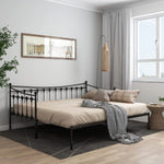 Uttrekkbar Ramme Til Sovesofa Svart Metall 90X200 Cm
