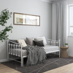 Uttrekkbar Ramme Til Sovesofa Hvit Metall 90X200 Cm