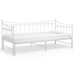 Uttrekkbar Ramme Til Sovesofa Hvit Metall 90X200 Cm