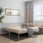 Uttrekkbar Ramme Til Sovesofa Hvit Metall 90X200 Cm