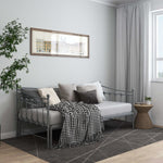 Uttrekkbar Ramme Til Sovesofa Grå Metall 90X200 Cm