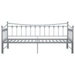 Uttrekkbar Ramme Til Sovesofa Grå Metall 90X200 Cm