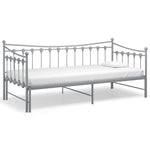 Uttrekkbar Ramme Til Sovesofa Grå Metall 90X200 Cm