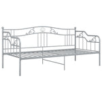 Ramme Til Sovesofa Grå Metall 90X200 Cm