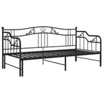 Uttrekkbar Ramme Til Sovesofa Svart Metall 90X200 Cm