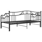 Uttrekkbar Ramme Til Sovesofa Svart Metall 90X200 Cm
