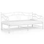 Uttrekkbar Ramme Til Sovesofa Hvit Metall 90X200 Cm