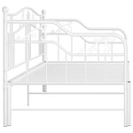 Uttrekkbar Ramme Til Sovesofa Hvit Metall 90X200 Cm