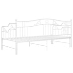 Uttrekkbar Ramme Til Sovesofa Hvit Metall 90X200 Cm