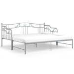 Uttrekkbar Ramme Til Sovesofa Grå Metall 90X200 Cm