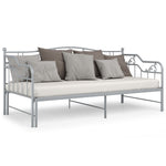 Uttrekkbar Ramme Til Sovesofa Grå Metall 90X200 Cm
