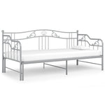 Uttrekkbar Ramme Til Sovesofa Grå Metall 90X200 Cm