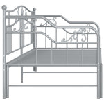 Uttrekkbar Ramme Til Sovesofa Grå Metall 90X200 Cm