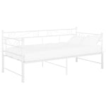 Uttrekkbar Ramme Til Sovesofa Hvit Metall 90X200 Cm