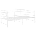 Uttrekkbar Ramme Til Sovesofa Hvit Metall 90X200 Cm