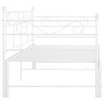 Uttrekkbar Ramme Til Sovesofa Hvit Metall 90X200 Cm