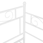 Uttrekkbar Ramme Til Sovesofa Hvit Metall 90X200 Cm