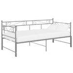 Uttrekkbar Ramme Til Sovesofa Grå Metall 90X200 Cm