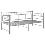 Uttrekkbar Ramme Til Sovesofa Grå Metall 90X200 Cm