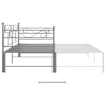 Uttrekkbar Ramme Til Sovesofa Grå Metall 90X200 Cm