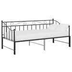 Uttrekkbar Ramme Til Sovesofa Svart Metall 90X200 Cm