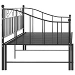 Uttrekkbar Ramme Til Sovesofa Svart Metall 90X200 Cm