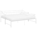Uttrekkbar Ramme Til Sovesofa Hvit Metall 90X200 Cm