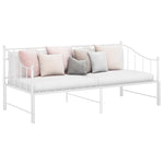 Uttrekkbar Ramme Til Sovesofa Hvit Metall 90X200 Cm