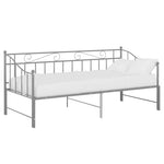 Uttrekkbar Ramme Til Sovesofa Grå Metall 90X200 Cm