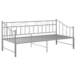 Uttrekkbar Ramme Til Sovesofa Grå Metall 90X200 Cm